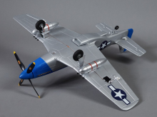 Warbird P-51D Mustang bleu PNP 750mm Derbee